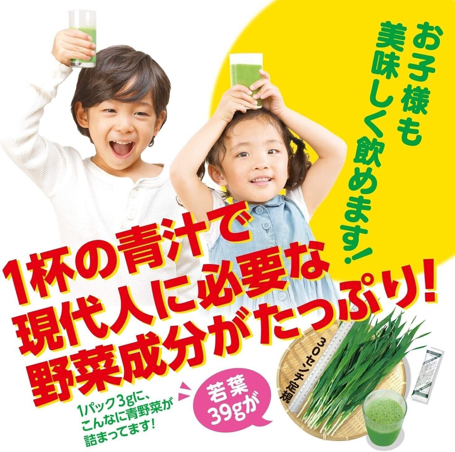 Yamamoto Kanpo Aojiru Barley Young Leaves Green Juice 44 Sticks from Japan