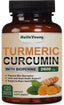 Turmeric Curcumin Highest Potency 95% 2600mg with BioPerine Black Pepper Extract