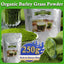 Unsweetened Premium Organic Barley Grass Powder 250g Non-GMO, Finely Ground Whole Dried Young Leaves, Pure, Kosher