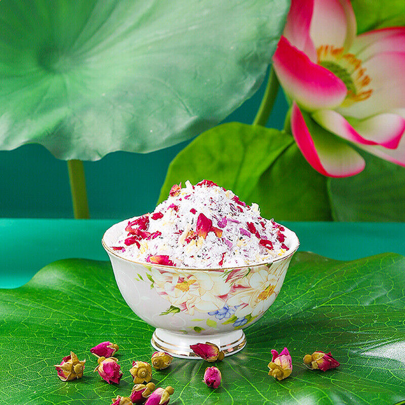 Chinese Food Rose and White Fungus Lotus Root Starch 350g/can 玫瑰银耳藕粉羹