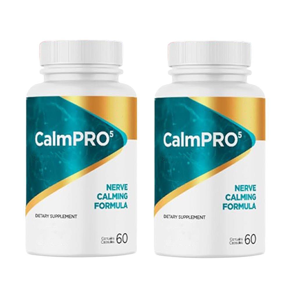 3X CalmPro 5 Nerve Calming Formula, 60 Capsules, CalmPro Neo Nature Formula