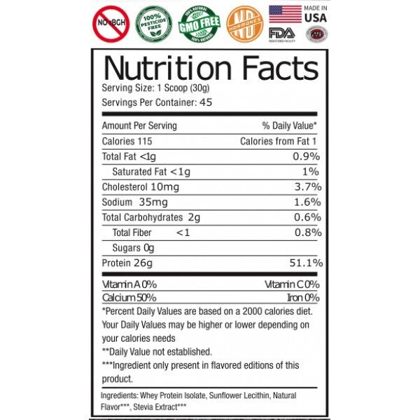 3lb Bulk Whey Protein ISOLATE (NOT concentrate) Manufacturer Direct CHOCOLATE