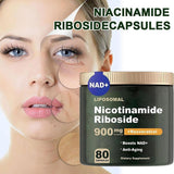 6x NAD+Supplement for Anti-Aging,Energy Focus Nicotinamide Riboside Resveratrol