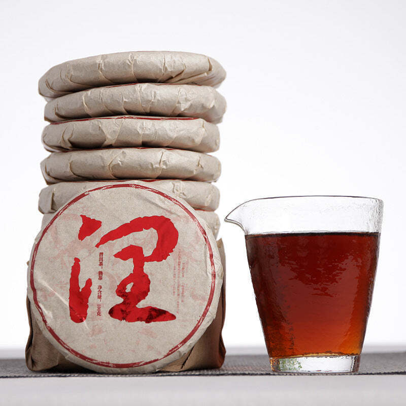 100g Yunnan Pu-erh Ripe Tea Small Cake Big Tree Cooked Puerh Tea Pu'er Blakc Tea