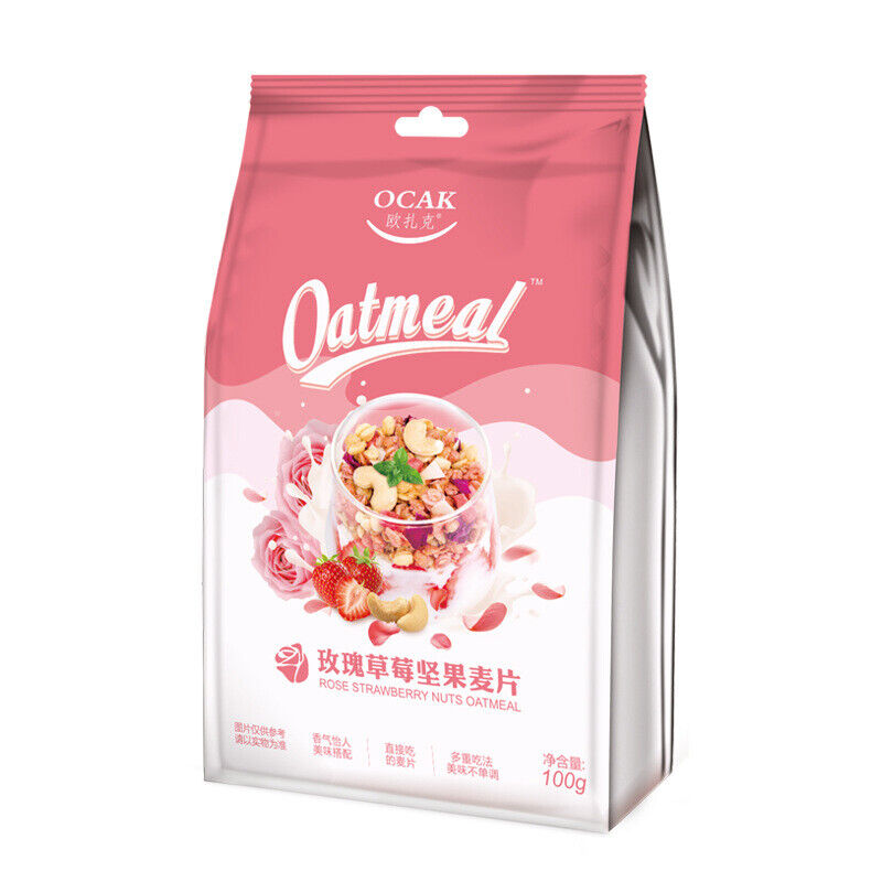 100g/ bag Multi-flavored fruit nut cereal Yogurt oatmeal breakfast porridge