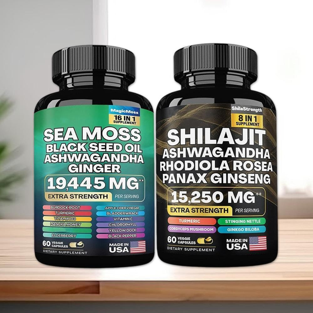 Sea Moss & Shilajit Power Combo Regulates blood sugar and blood pressure