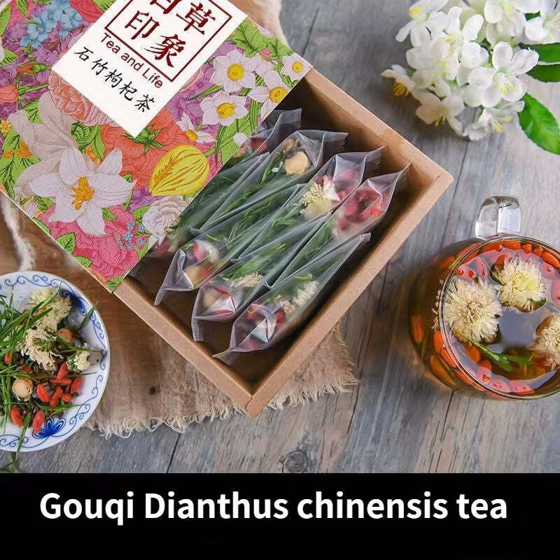 135g Gouqi Dianthus Chinensis Chrysanthemum Tea Chinese Herbal Tea Healthy Drink