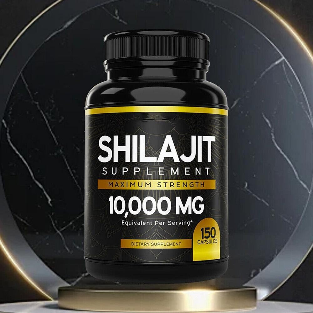 Pure Shilajit 10000mg 150Caps Asphaltum Naturally Occurring Fulvic Acid Non GMO