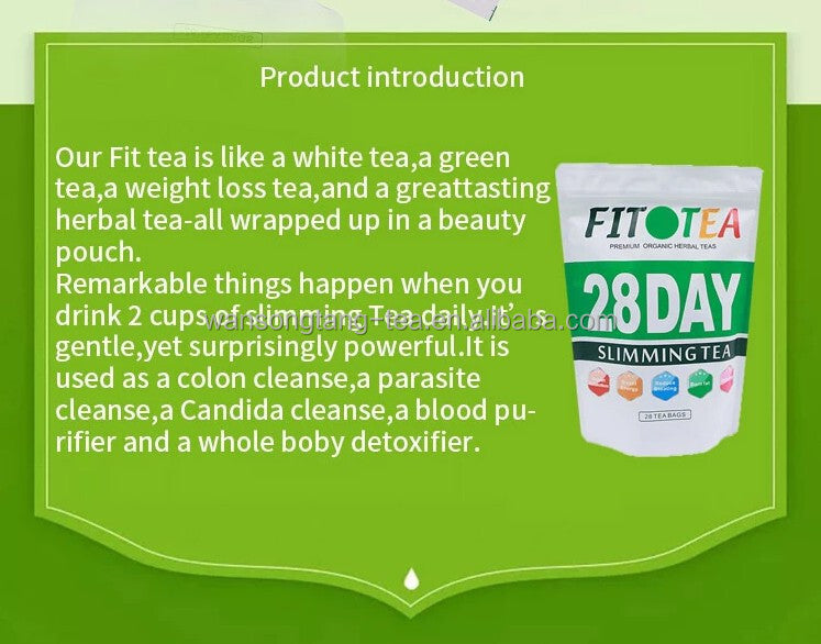 28 Day Flat Tummy Tea Herbal Detox Slimming Tea Weight Loss 3g*28 Sachets/Bag