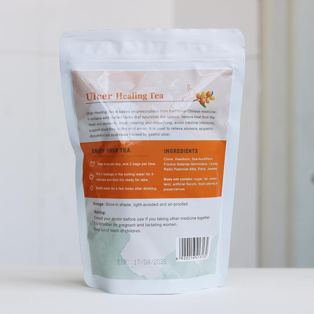 Ulcer Healing Tea Relieves Gastric Stomach Pain Bloating Promotes Digestion