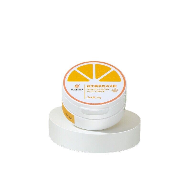 TongRenTang Probiotic Whitening Pearl Tooth Powder 同仁堂益生菌美白珍珠牙粉50g/罐*3pcs 亮齿洁牙粉