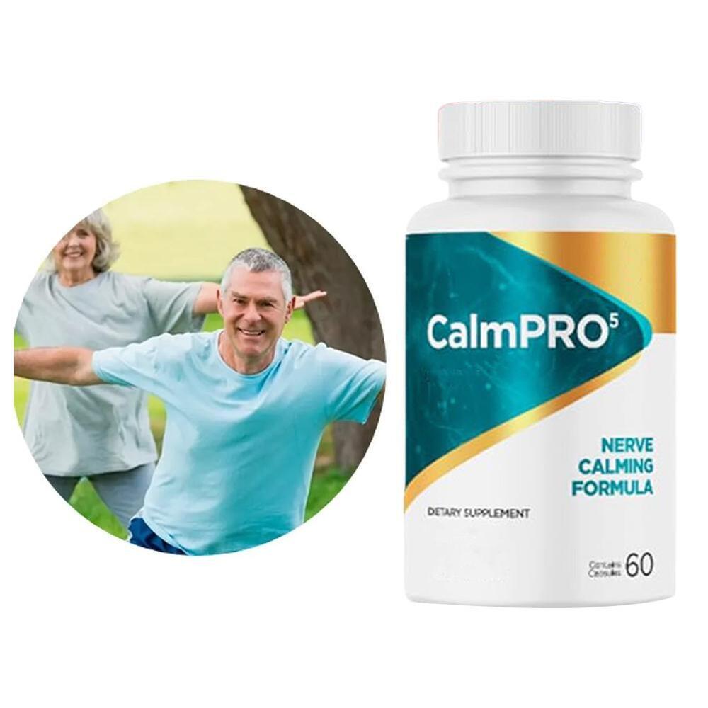 3X CalmPro 5 Nerve Calming Formula, 60 Capsules, CalmPro Neo Nature Formula