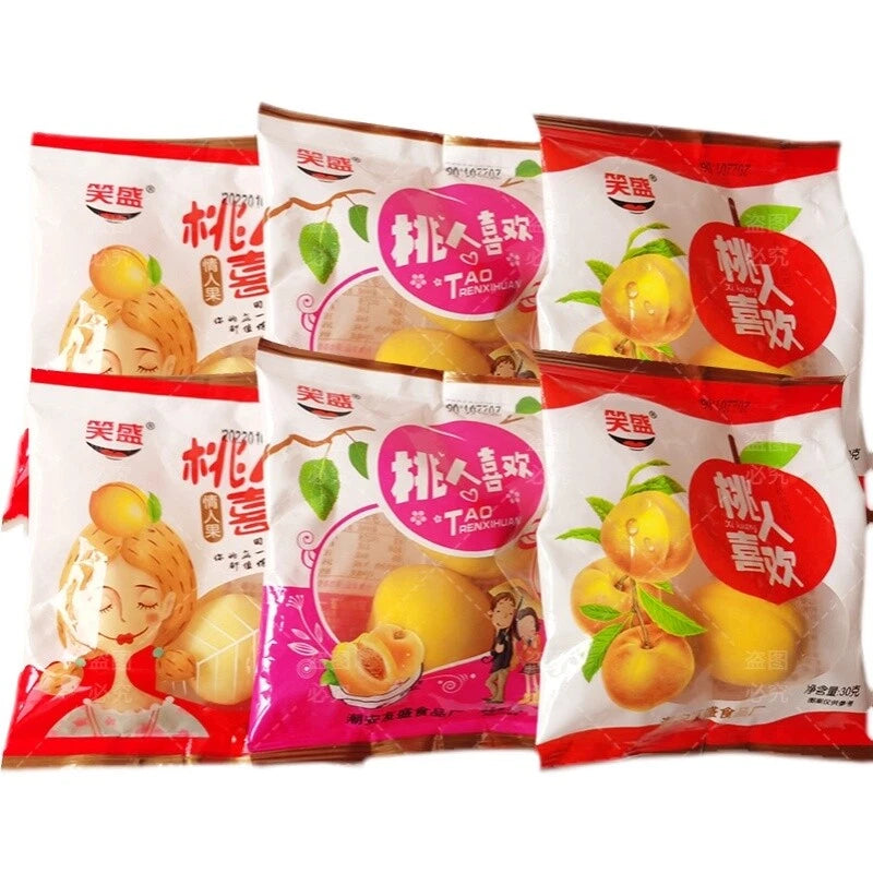 脆桃凉果Lock Throat Peach Classic Cold Fruit Nostalgic Snacks Sweet And Sour Snacks