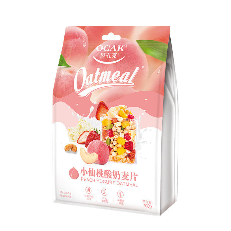 100g/ bag Multi-flavored fruit nut cereal Yogurt oatmeal breakfast porridge