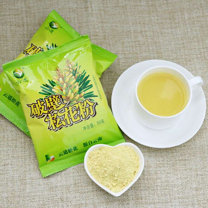 10bags*50g Wild Harvested Shell-broken Pine Pollen Powder 99% Crack Certificated