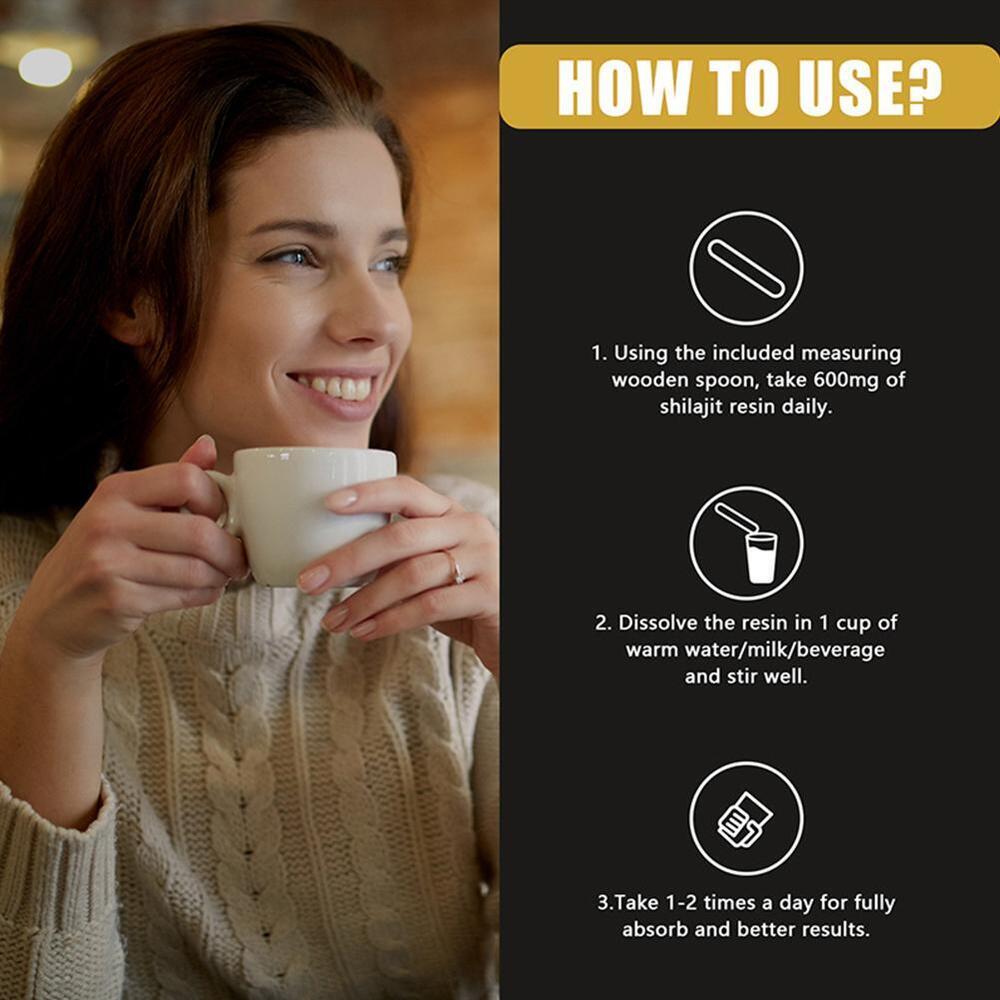 Himalayan Shilajit Soft Resin Organic Extract - Potent Fulvic Acid Supplement