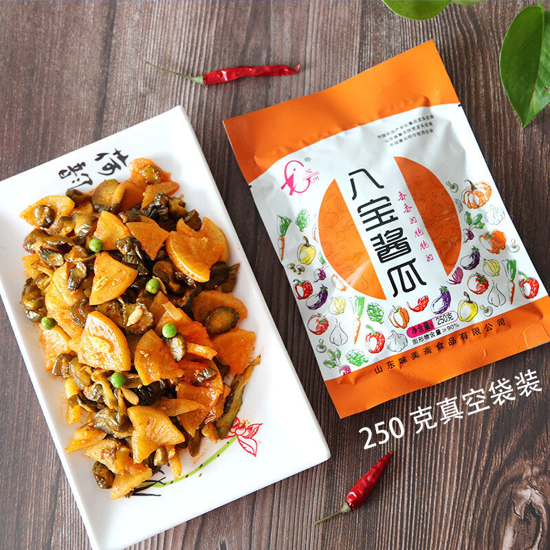 山东特产八宝酱瓜 Sauce Cucumber Slightly Spicy Food Small Pickles Chinese Cuisine