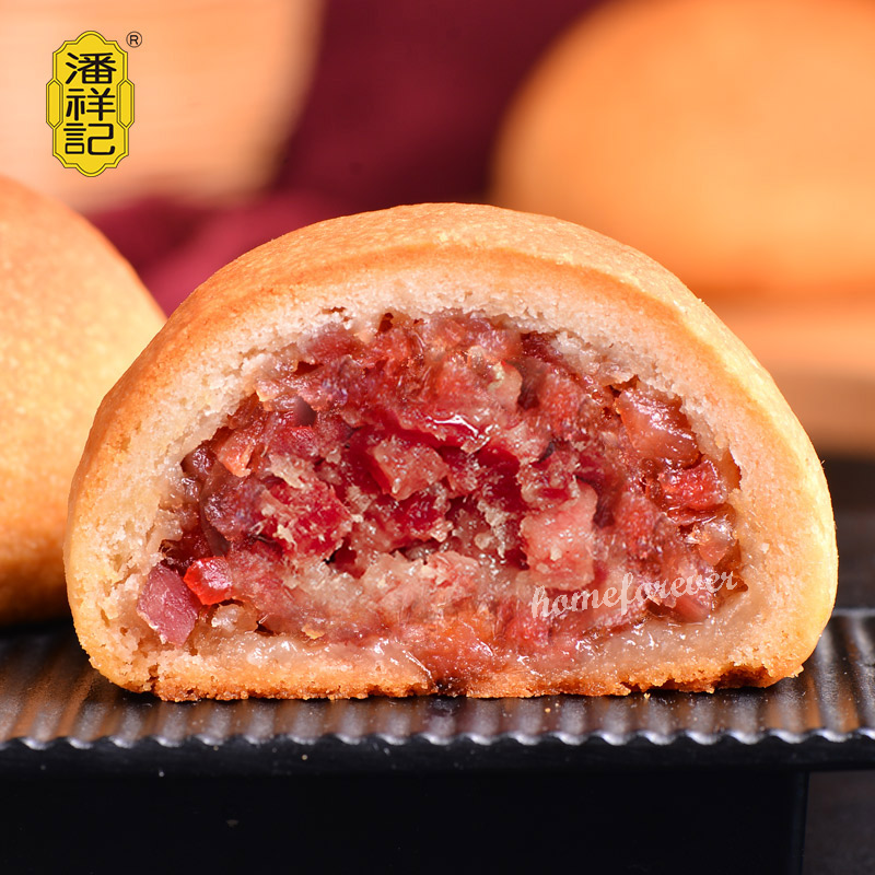 潘祥记宣威火腿云腿月饼中国特产 Panxiangji Xuanwei Ham Mooncakes 6 Pieces