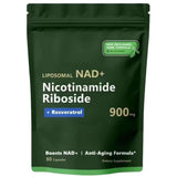NAD+ Supplement for Anti-Aging, Energy,Focus Nicotinamide Riboside Resveratrol