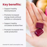humanN SuperBeets Heart Chews - Nitric Oxide Production and Blood Pressure Su...
