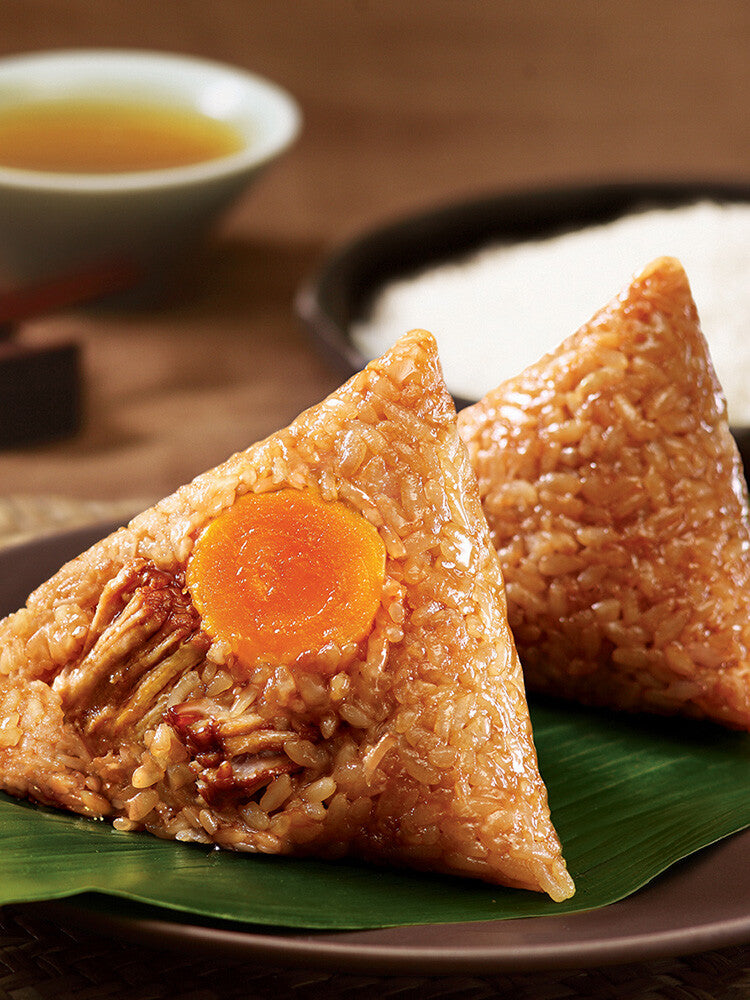 100g*6pcs Wufangzhai Egg Yolk Pork Zongzi Spiced Snacks Chinese Food 咸味粽五芳斋蛋黄猪肉粽