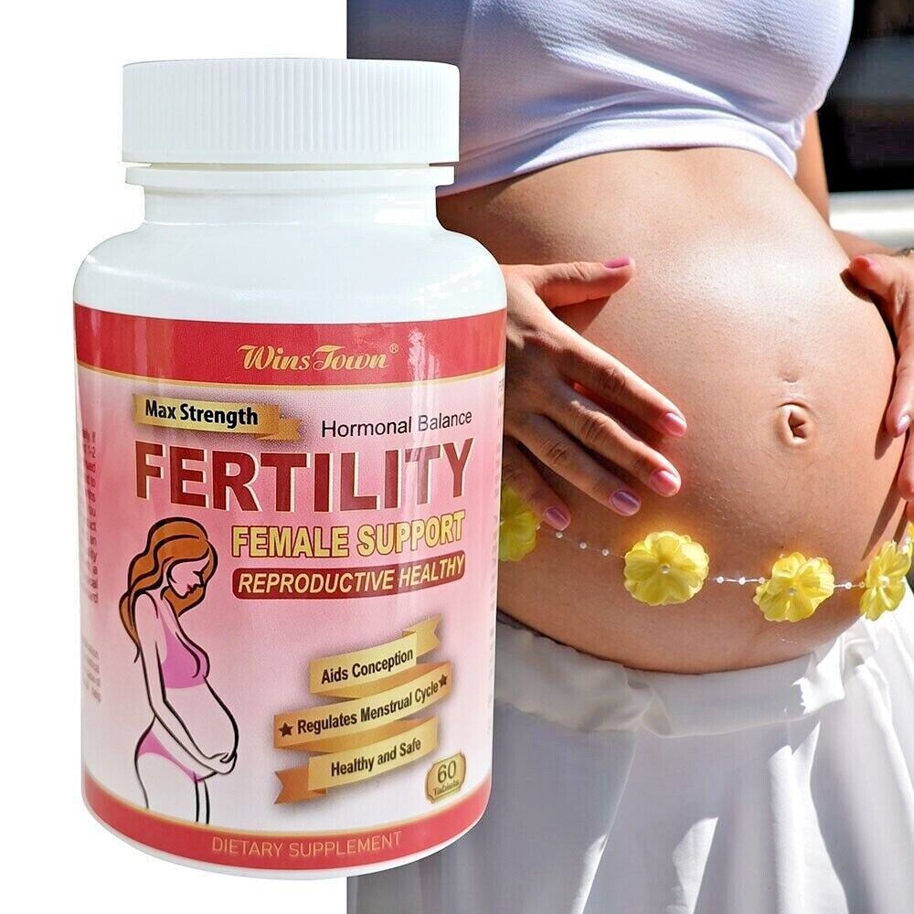 2 bottles of Men Fertility Tablets + Women Health Fertility Tablets Supplements