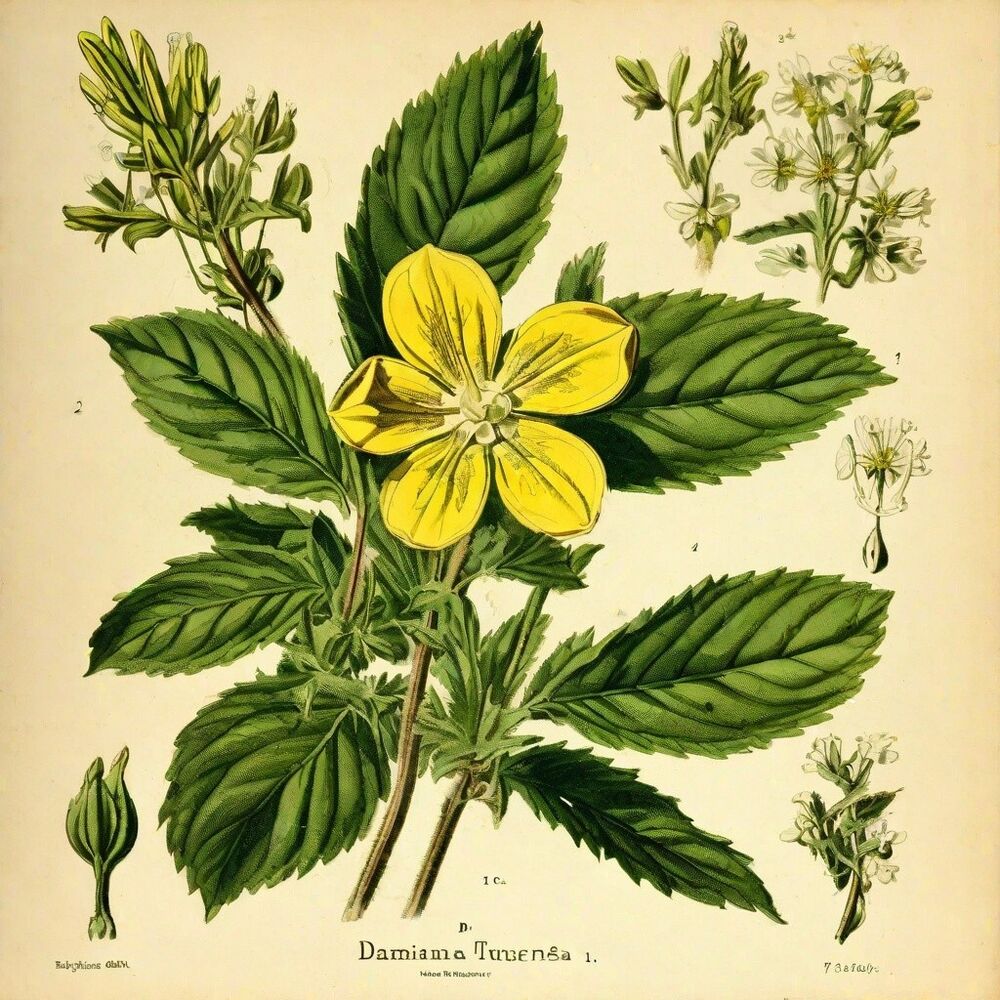 Damiana Blatt getrockneter Schnitt Turnera Diffusa 100% reines Damiana  USA 50g