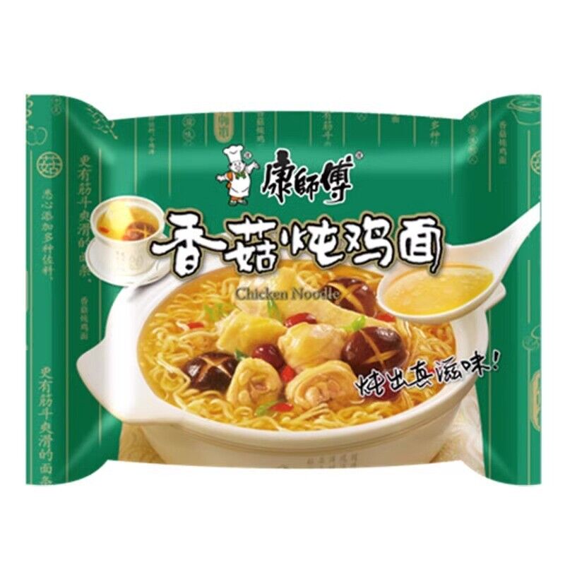 101g*5bags Kangshifu Classic Mushroom Stewed Chicken Instant Noodles 康师傅香菇炖鸡方便面