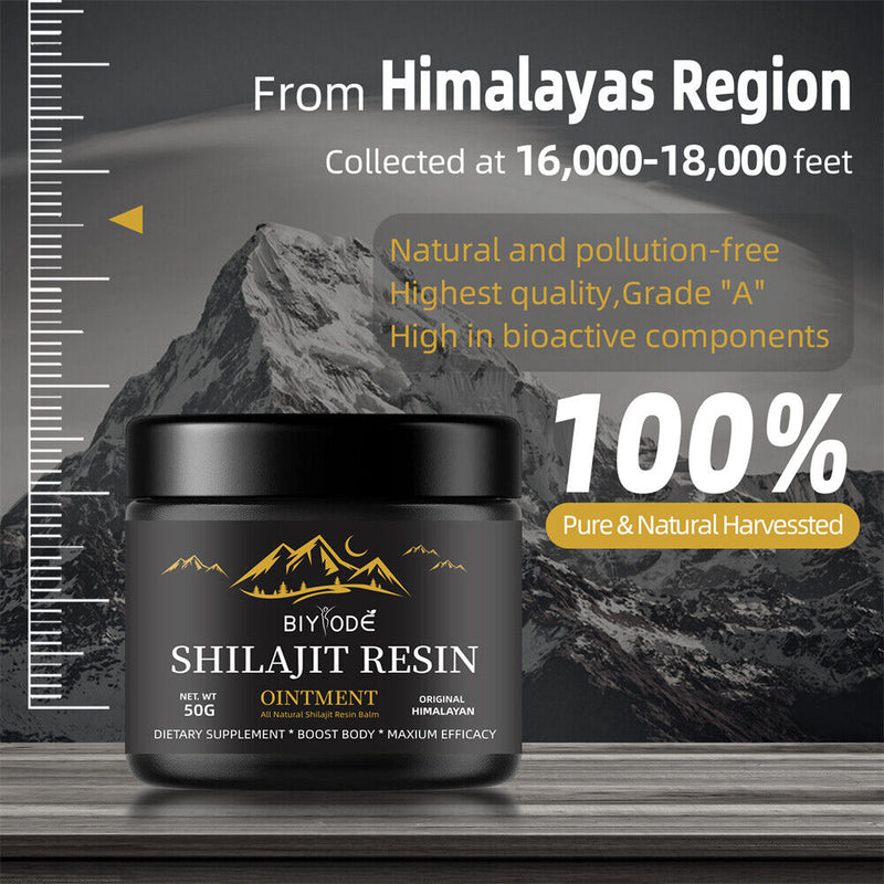 Pure 100% Himalayan Shilajit Soft Resin, Organic, Extremely Potent, Fulvic Acid
