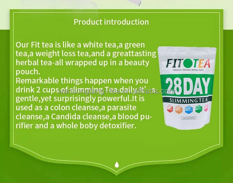 28 Day Flat Tummy Tea Herbal Detox Slimming Weight Loss 3g x 28 Sachets