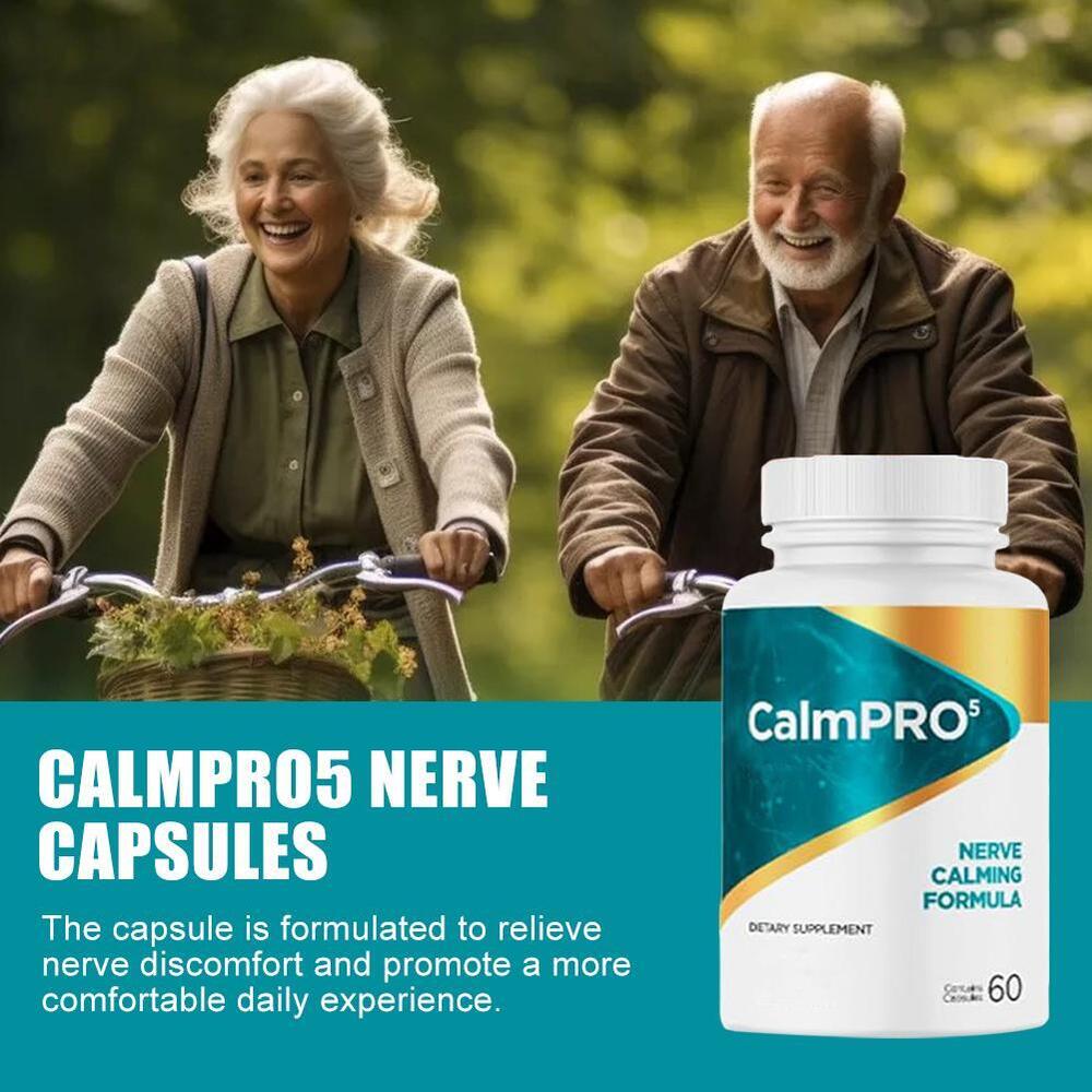 3X CalmPro 5 Nerve Calming Formula, 60 Capsules, CalmPro Neo Nature Formula