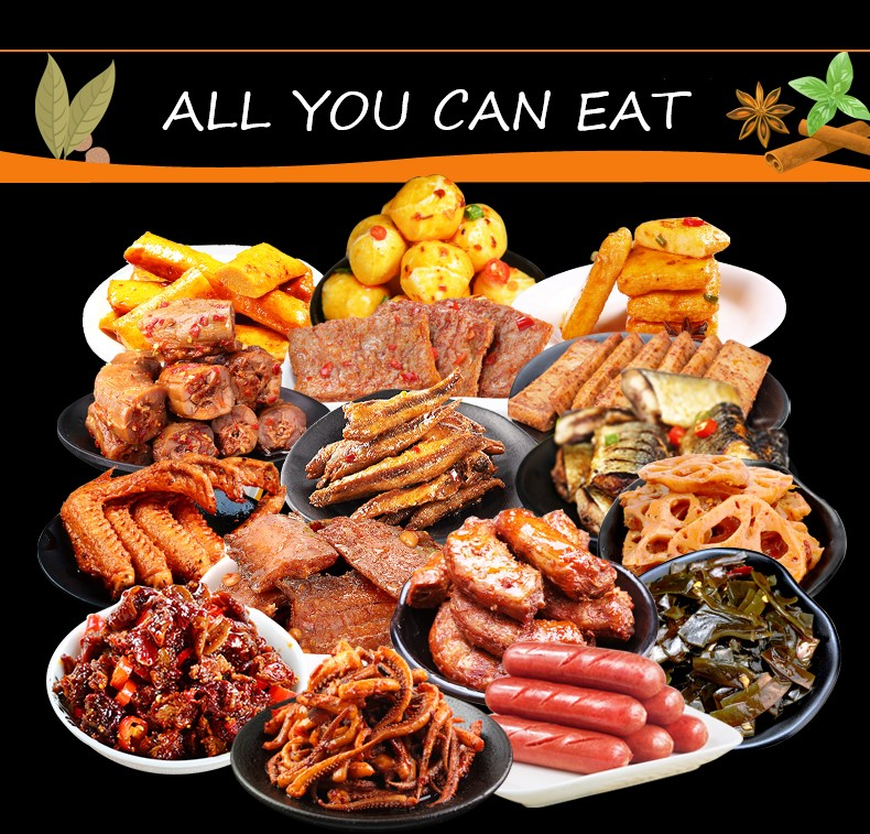 40PCS Chinese Snack Gift pack Asian Korean Japanese Local specialty Duck Neck