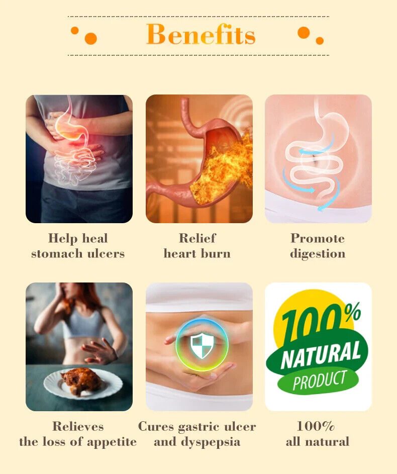 Ulcer Healing Tea Relieves Gastric Stomach Pain Bloating Promotes Digestion