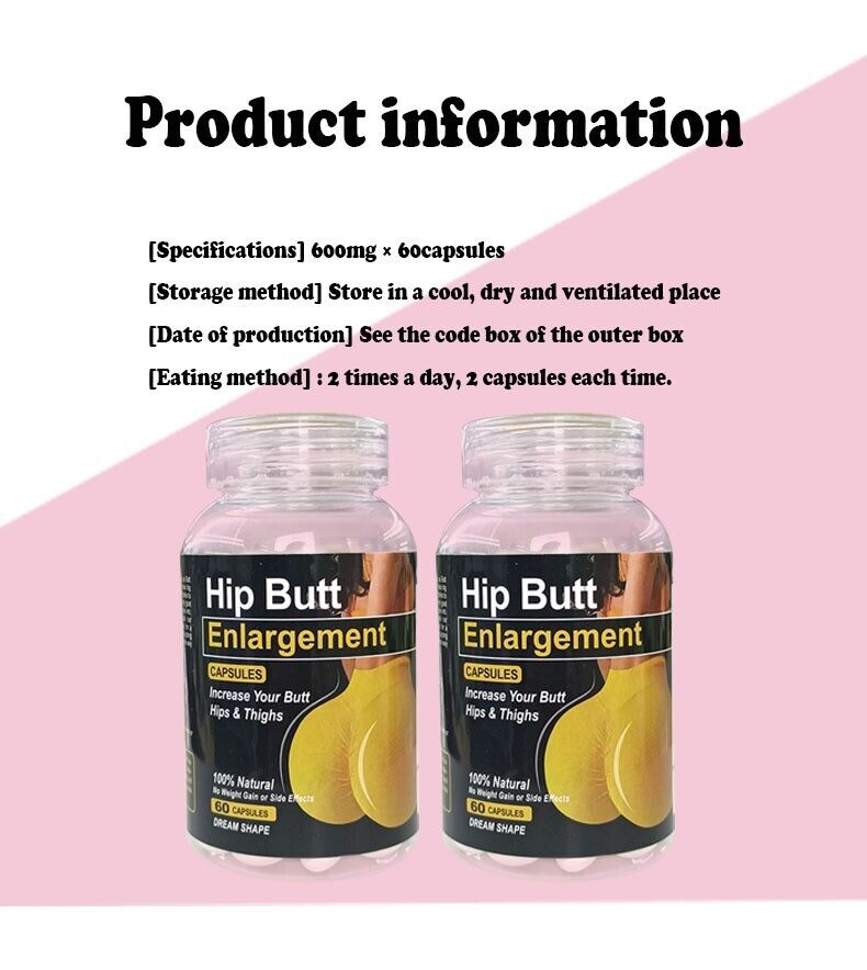 Hip Butt Enlargement CAPSULES Effective Lifting CREATINE and Rapid Enlargement