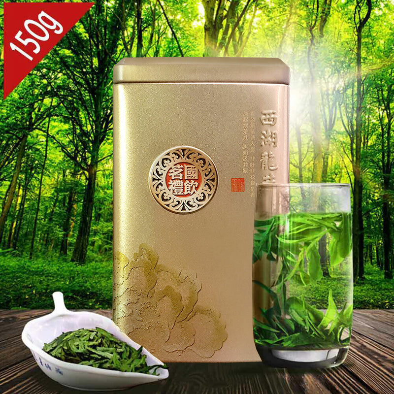 Long Jing Top Grade Gift Packing Green Tea, Dragon Well Tea 150g