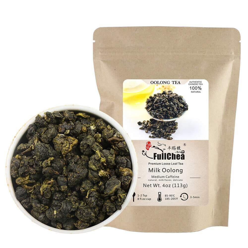 FullChea Milk Oolong Tea Taiwan High Mountain Jin Xuan Tea Milky 113g