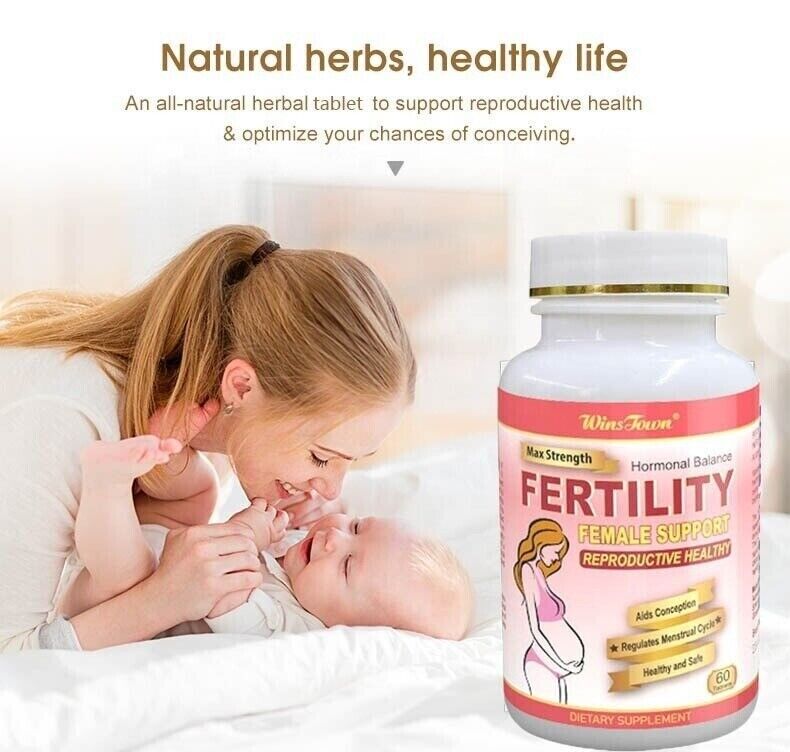 2 bottles of Men Fertility Tablets + Women Health Fertility Tablets Supplements