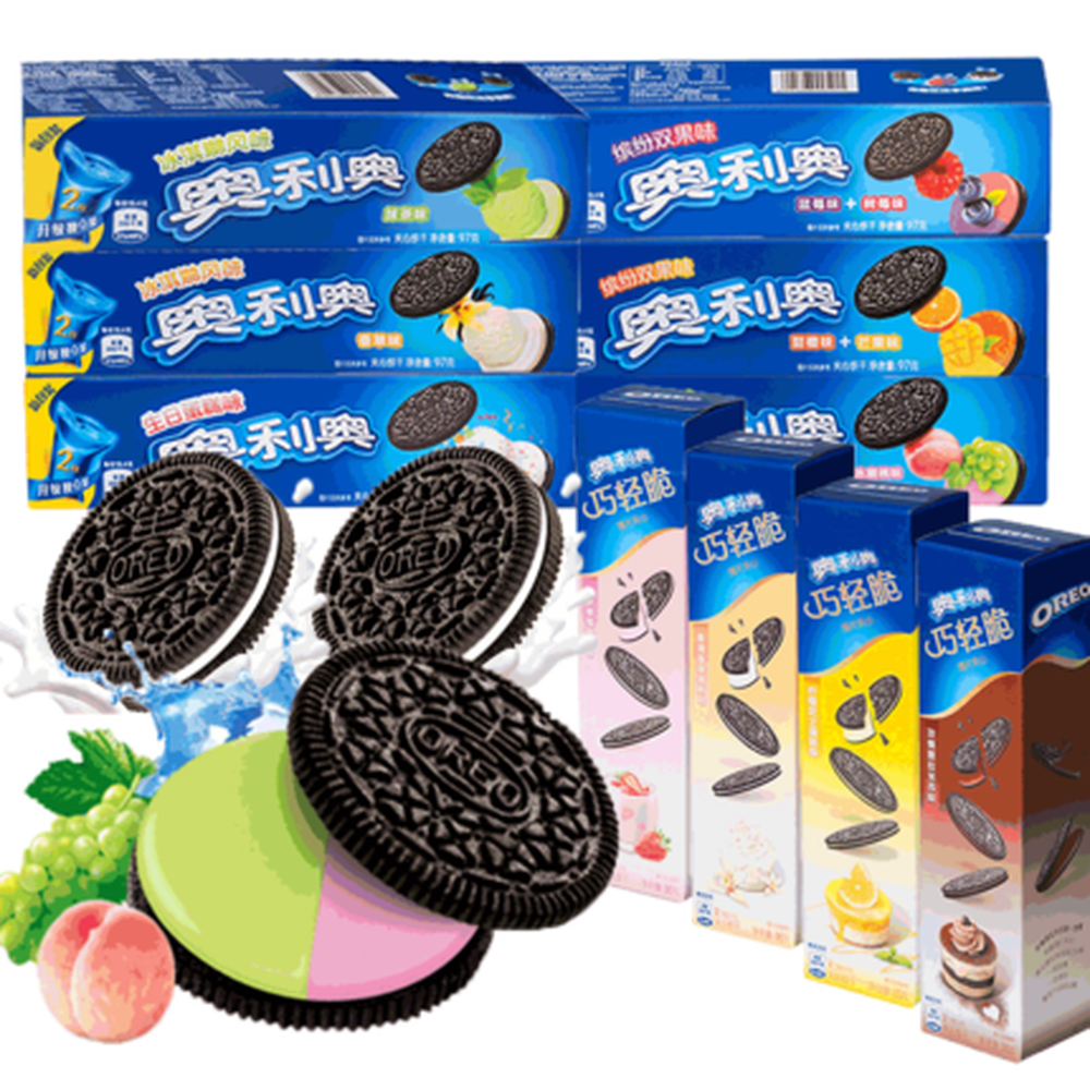 Wasabi flavour Snacks(亿滋奥利奥/Oreo 夹心饼干 97g/盒 Sandwich biscuit)China