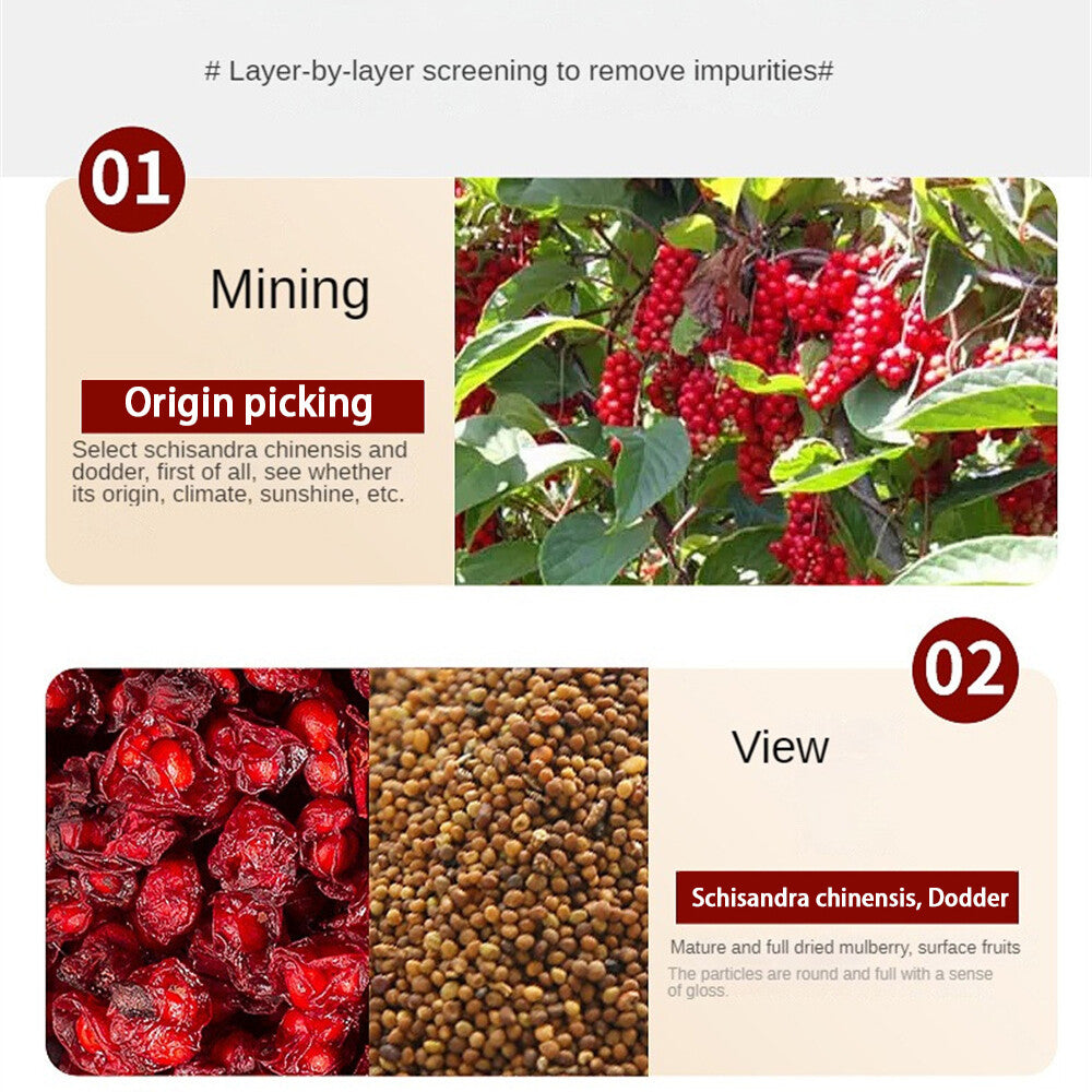 20X Five Flavors of Goji Berry Tea Four Famous Bubbles Wolfberry Schisandra