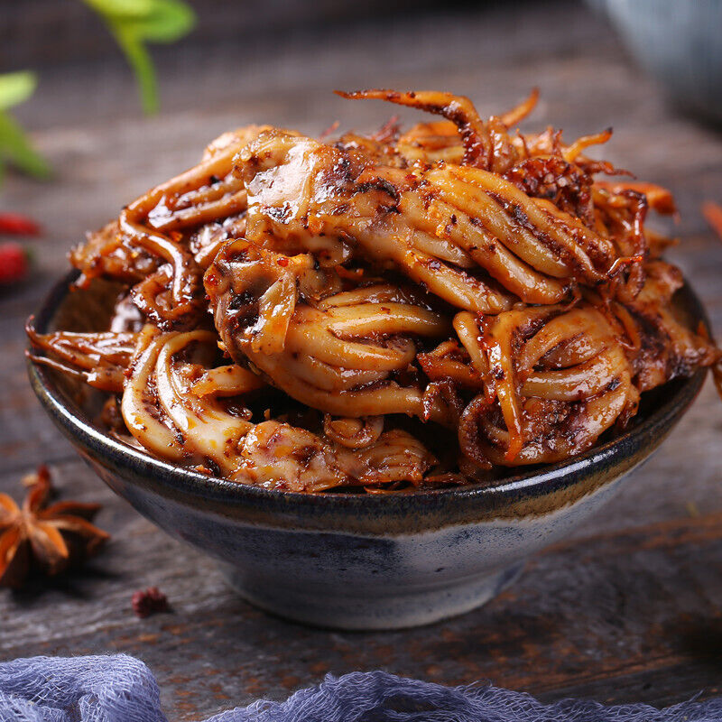500g Würzige Tintenfisch Snacks Chinesisches Essen Instant 香辣鱿鱼 中国特色小吃 HOT