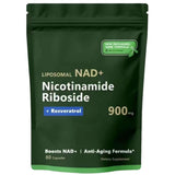 NAD+ Supplement for Anti-Aging, Energy,Focus Nicotinamide Riboside Resveratrol