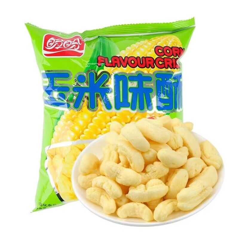 105g*3bags Panpan Corn flavour crisp Classic puffed snacks 盼盼玉米味酥儿童经典怀旧小零食