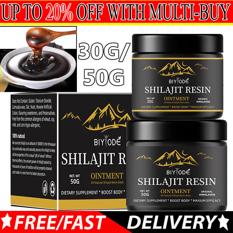 Pure 100% Himalayan Shilajit Soft Resin, Organic, Extremely Potent, Fulvic Acid