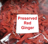 8.8 oz Preserved Red Ginger Natural Asian Chinese Snack Free Shipping