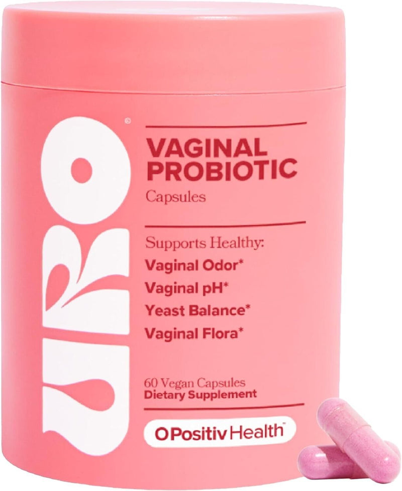 URO Vaginal Probiotics Women pH Balance with Prebiotics & Lactobacillus