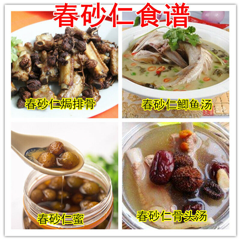 100g Chun Sha Ren Spring Sandnut Dried Fruit Healthy Herbal Tea 煲汤泡茶 泡酒养胃养生茶调理肠胃