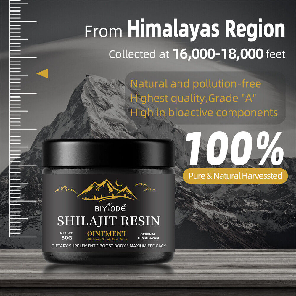 Pure 100% Himalayan Shilajit Soft Resin, Organic, Extremely Potent, Fulvic Acid