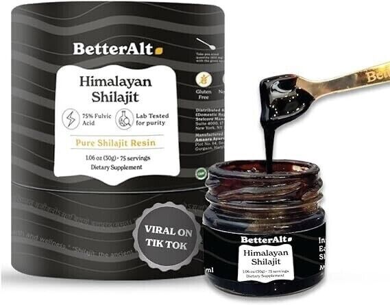 Himalayan Shilajit,Soft Resin,Organic,Extremely Potent,Fulvic Acid 30g