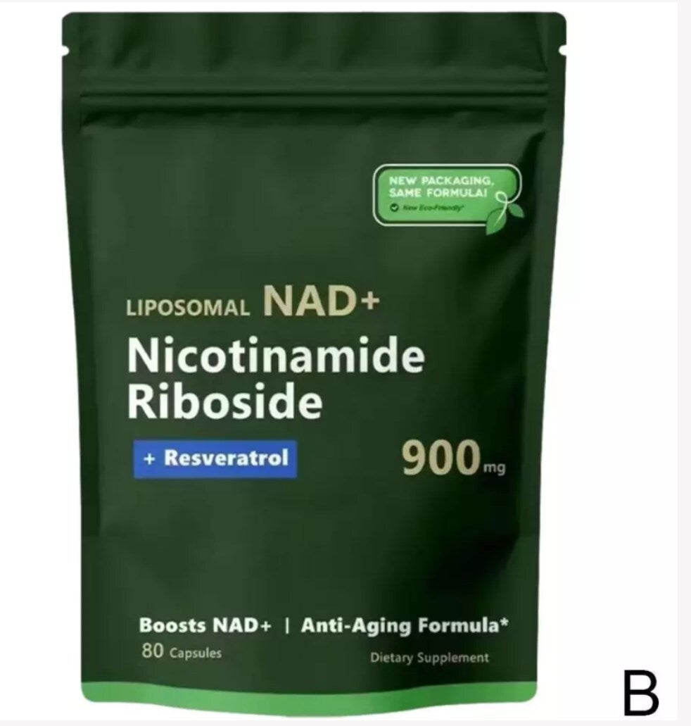 NAD+ Supplement for Anti-Aging, Energy,Focus Nicotinamide Riboside Resveratrol