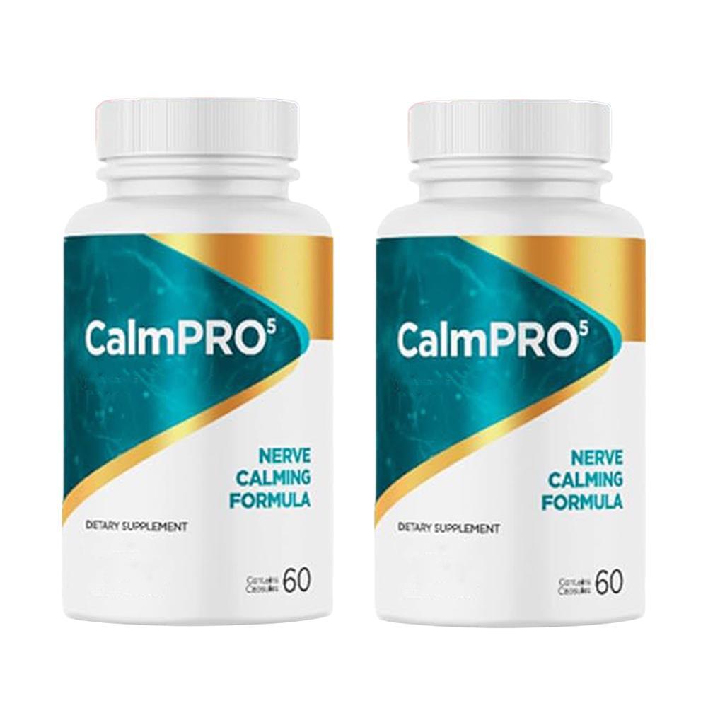 3X CalmPro 5 Nerve Calming Formula, 60 Capsules, CalmPro Neo Nature Formula